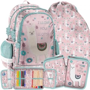 Plecak dla Uczennic z Lamą do Szkoły Podstawowej [PP22LM-081]