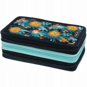 HERLITZ PIÓRNIK 3 komorowy DO SZKOŁY z WYPOSAŻENIEM LIONS