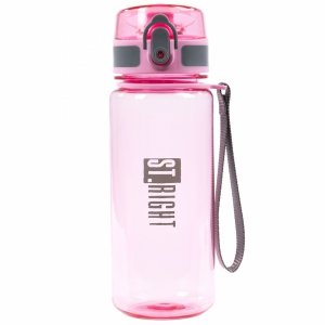 BIDON FREE BPA ST.RIGHT 500ml MŁODZIEŻOWY RÓŻOWY BUTELKA NA WODĘ PINK GREY
