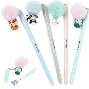 4 Szt Długopis Wymazywalny z Figurką Zwierzaki Kidea [DWFFKAD]