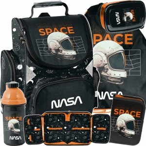 NASA TORNISTER SZKOLNY ZESTAW 5w1 DLA CHŁOPAKÓW DO KLAS 1-4 PODSTAWÓWKI