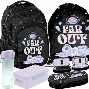 STITCH PLECAK BeUniq MŁODZIEŻOWY SZKOLNY KOMPLET 5el LILO STICH DZIEWCZĘCY