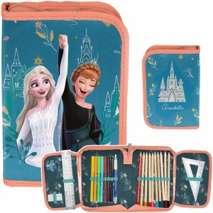 Piórnik Paso Frozen do Szkoły Kraina Lodu z Wyposażeniem dla Dziewczynek