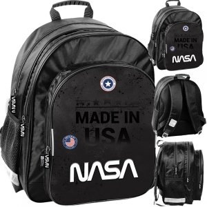 Plecak Szkolny Nasa dla Chłopaków Czarny Kosmos do klas 1-3 [PP23SA-090]