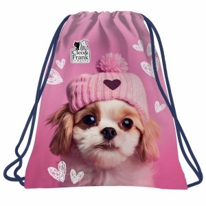 DZIEWCZĘCY WOREK z PIESKIEM NA OBUWIE KAPCIE DOG DO SZKOŁY DERFORM