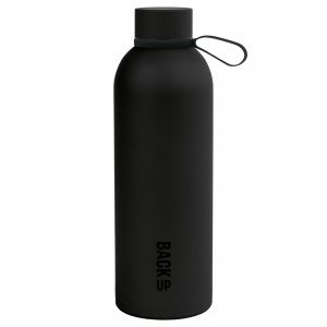 BUTELKA TERMICZNA CZARNA METALOWY KUBEK TERMICZNY TERMOS BIDON 500ML BACKUP