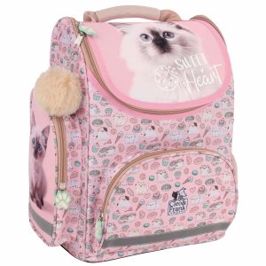 TORNISTER SZKOLNY KOTEK DERFORM RÓŻOWY DLA DZIEWCZYNEK Z KOTKAMI CATS