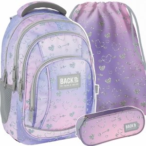 SERCA BACKUP PLECAK SZKOLNY MŁODZIEŻOWY DZIEWCZĘCY TWINKLE ZESTAW 3w1