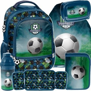 KOMPLET PIŁKARSKI PLECAK SZKOLNY DO KLAS 1-4 DLA CHŁOPAKA FOOTBALL 