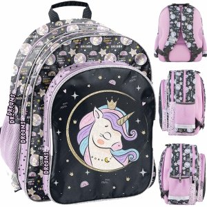 Plecak Szkolny Jednorożec dla Dziewczynek do klas 1-3 Podstawówki Paso