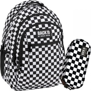 Plecak w Szachownice Plecak BackUp Młodzieżowy dla Dziewczyny Szkolny [PLB4O66]