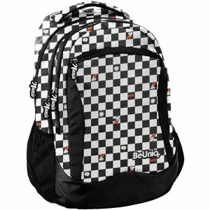 SZACHOWNICA PLECAK MŁODZIEŻOWY SZKOLNY CZARNY BeUniq 4 KOMOROWY PASO