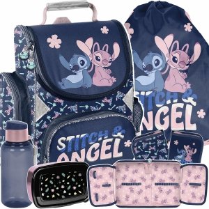 TORNISTER STITCH SZKOLNY DO KLAS 1-4 PODSTAWÓWKI KOMPLET 5w1 STICH i LILO
