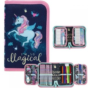 Jednorożec Piórnik Szkolny z Wyposażeniem Unicorn [PWJJR13]