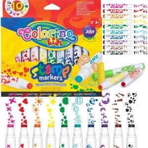 Markery Pieczątki Stempelki  Colorino Mazaki Pisaki 10 szt [34623PTR]