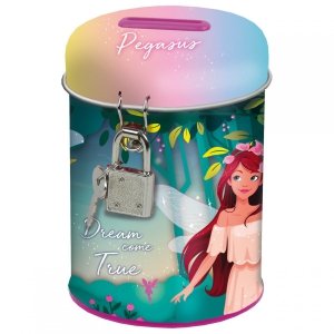 Skarbonka z Kłódką Jednorożec Pegaz Unicorn dla Dziewczynek [SKPG10]
