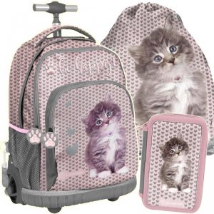 Plecak na Kółkach z Kotkiem Kot dla Dziewczynki [RLD-887]