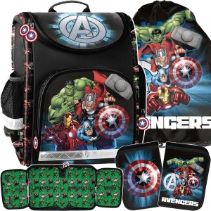 Avengers Tornister do Szkoły Chłopięcy Iron Man komplet [AV23DD-524]
