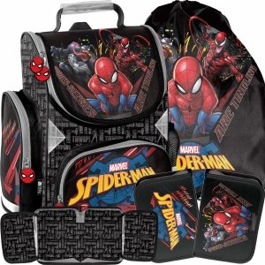 Komplet 3w1 Marvel Tornister dla Chłopaków SpiderMan Paso [SP22NN-525]