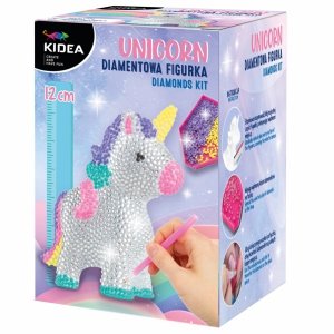 DIAMENTOWA FIGURKA DIY ZESTAW KREATYWNY UNICORN JEDNOROŻEC KIDEA KORALIKI