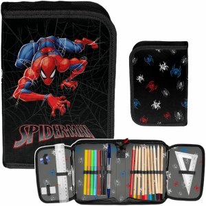 PIÓRNIK SPIDERMAN Z WYPOSAŻENIEM SZKOLNY DLA CHŁOPAKA MARVEL PASO