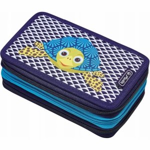 HERLITZ PIÓRNIK 3 komorowy DO SZKOŁY z WYPOSAŻENIEM TURTLE