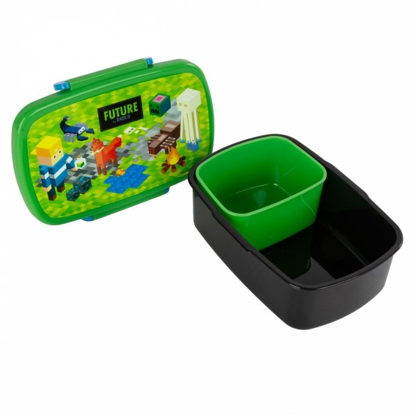 MINECRAFT BIDON ŚNIADANIÓWKA GAMING DLA CHŁOPAKÓW GAMETR KOMPLET 2w1 GRY