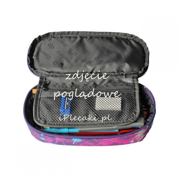 Piórnik z Naszywkami CoolPack Cp Szkolny Młodzieżowy Badges Black [89944CP]
