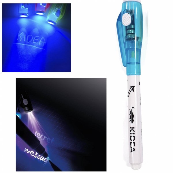 Długopis Szpiegowski z Lampką UV LED Latarka Kidea Niebieski [SDKAD]