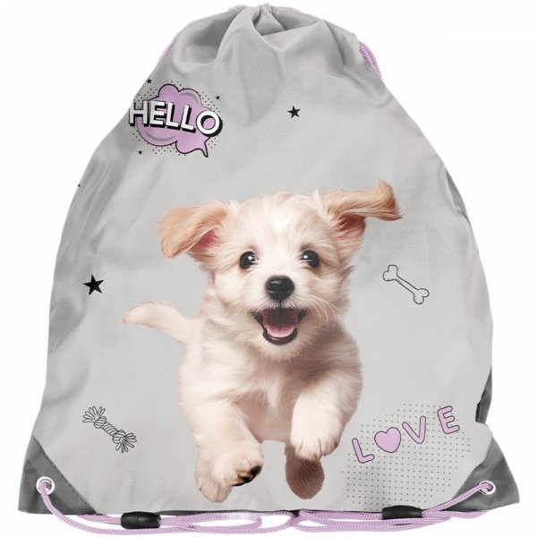 WOREK Z PIESKIEM NA OBUWIE WF KAPCIE BUTY DLA DZIEWCZYNY DOG DO PODSTAWÓWKI