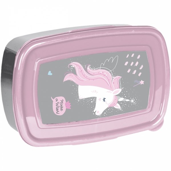 Dziewczęcy zestaw 2w1 Bidon Śniadaniówka Unicorn na drugie śniadanie