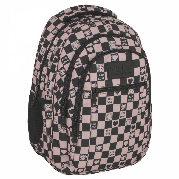 PLECAK MŁODZIEŻOWY BACKUP SZACHOWNICA DLA UCZNIÓW SZKOLNY KOMPLET 5ele