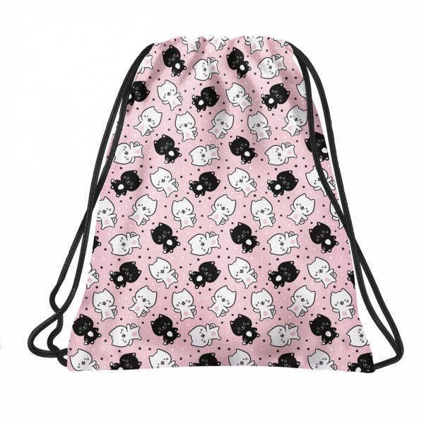 KOMPLET 5w1 SZKOLNY PLECAK MŁODZIEŻOWY BACKUP Z KOTKAMI CATS SZKOLNY