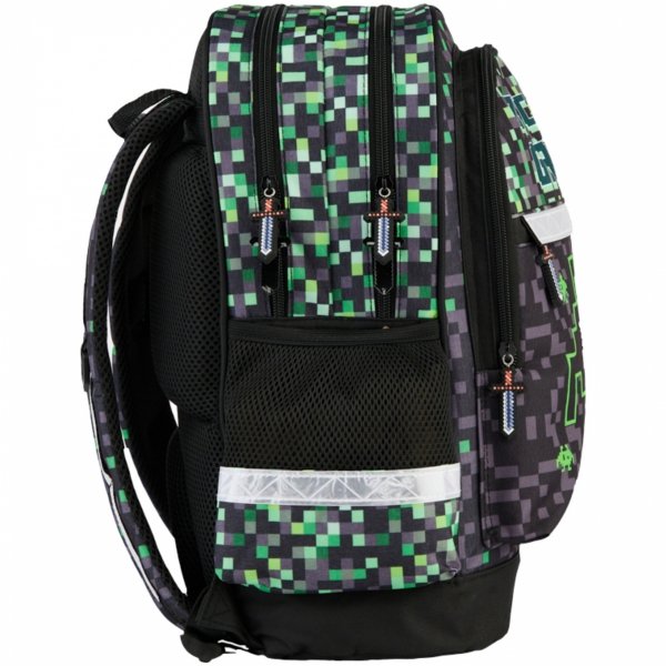 KOMPLET 5w1 GAMER PLECAK DLA CHŁOPAKA SZKOLNY PIKSELE GAMING GRA PIKSELE