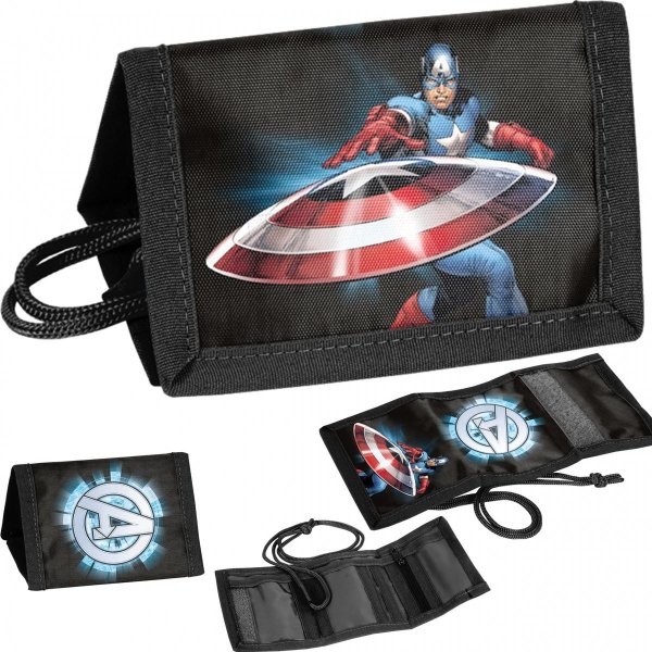 Portfel Dziecięcy Avengers Kapitan Ameryka Thor dla Dziecka [AV23DD-002]
