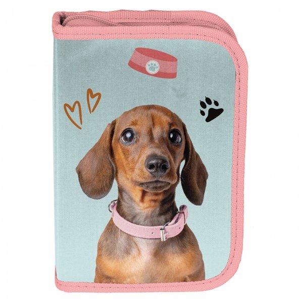 PIÓRNIK Z PIESKIEM SZKOLNY DO PODSTAWÓWKI DLA DZIEWCZYNEK DO 1 KLASY PIES