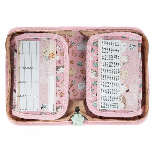 TORNISTER SZKOLNY KOTEK DERFORM ZESTAW 5w1 DLA DZIEWCZYNEK Z KOTKAMI CATS