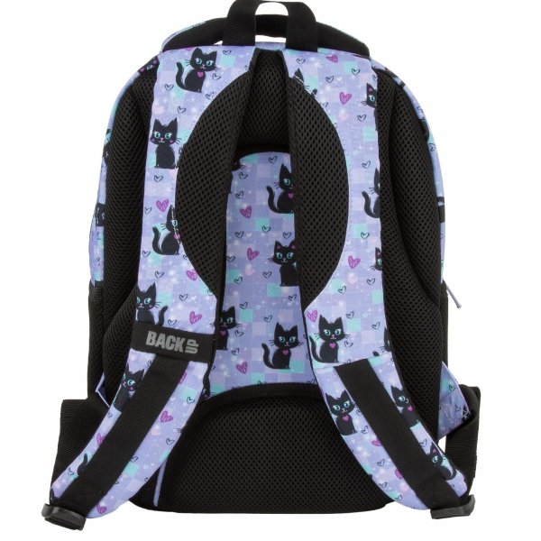 ZESTAW 5w1 SZKOLNY PLECAK MŁODZIEŻOWY BACKUP Z KOTKAMI CATS SZKOLNY KOTEK