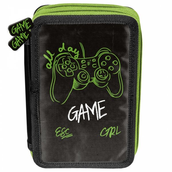 GAMEPAD PIÓRNIK SZKOLNY 2-KOMOROWY GAMER GAMING DO PODSTAWÓWKI GRA GRY PASO