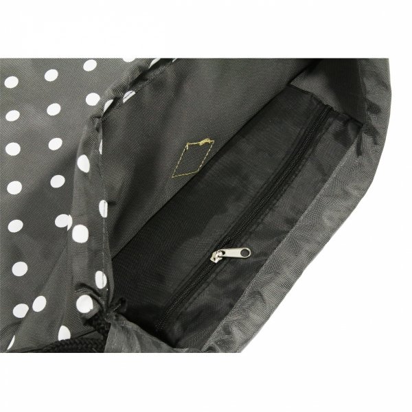 Worek Kropki Szkolny na Wf Obuwie Kapcie Szary [607884]