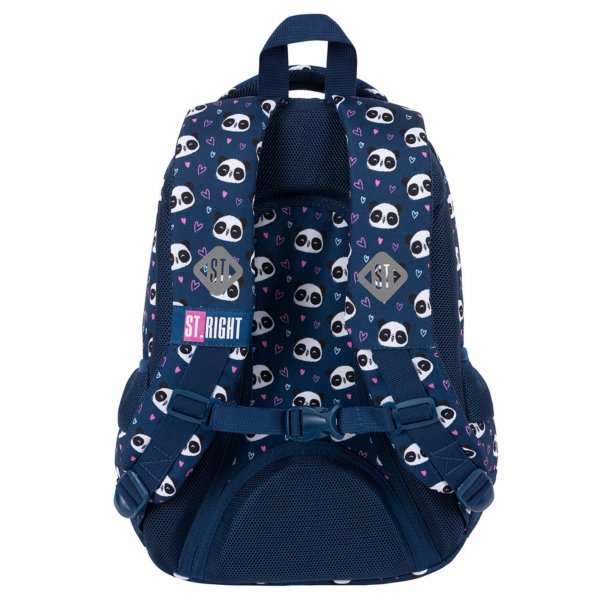 Plecak dla Uczennicy St.Right Majewski Panda zestaw 5w1 [BP26]