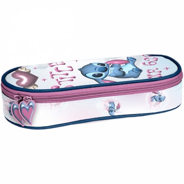 STICH PIÓRNIK SZKOLNY DLA DZIEWCZYNY OTWIERANY Z KLAPKĄ LILO i STITCH PASO