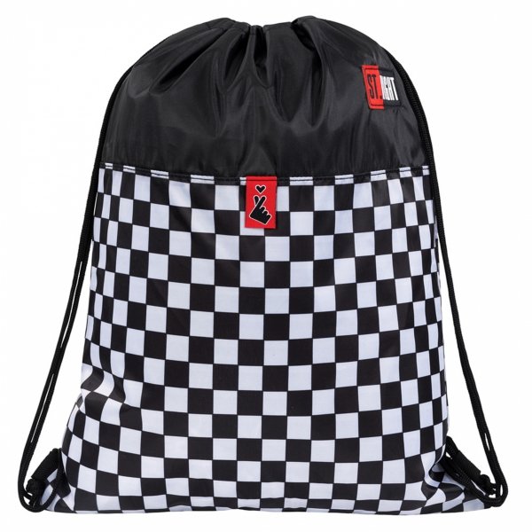 ST.RIGHT PLECAK SZKOLNY MŁODZIEŻOWY SZACHOWNICA K-POP CHAIN DUŻY ZESTAW 5el