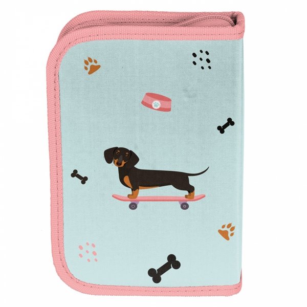 PLECAK PIESEK SZKOLNY POJEMNY DO 1-3 KLASY KOMPLET 3w1 DLA DZIEWCZYNKI PIES