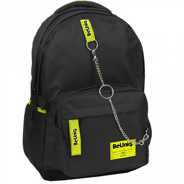 Czarny Młodzieżowy Plecak Szkolny Paso BeUniq [PPY22-228]