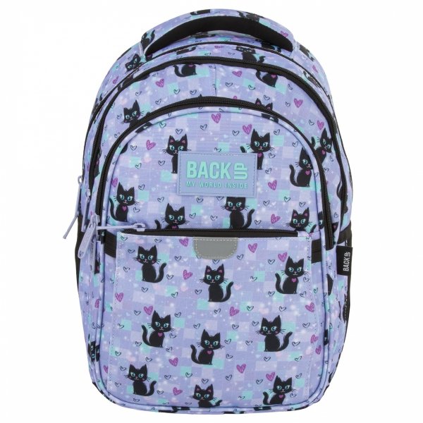 KOTY PLECAK BACKUP SZKOLNY MŁODZIEŻOWY DLA DZIEWCZYNY Z KOTKAMI MAGIC CATS