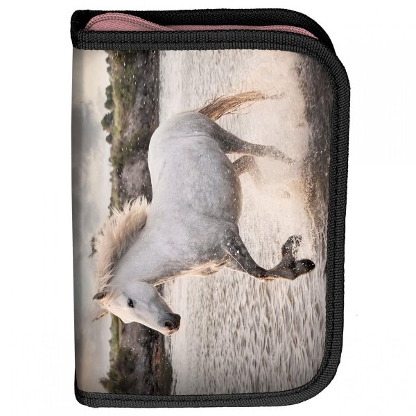 Piórnik Jednokomorowy koń dla Dziewczyny Uczennicy [PP22HR-001BW]