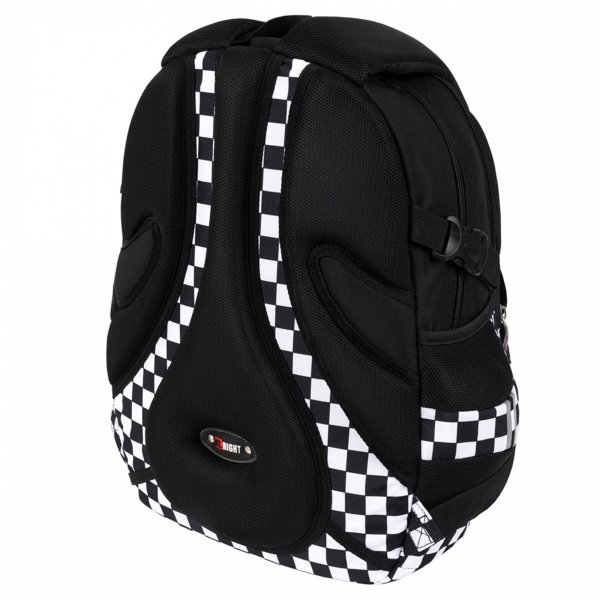 ST.RIGHT PLECAK SZKOLNY MŁODZIEŻOWY SZACHOWNICA K-POP CHAIN DUŻY ZESTAW 3el