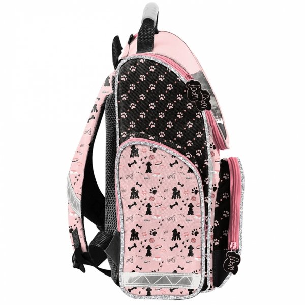 TORNISTER SZKOLNY Z PIESKIEM KOMPLET 5ele DO 1 KLASY PIESEK DO PODSTAWÓWKI