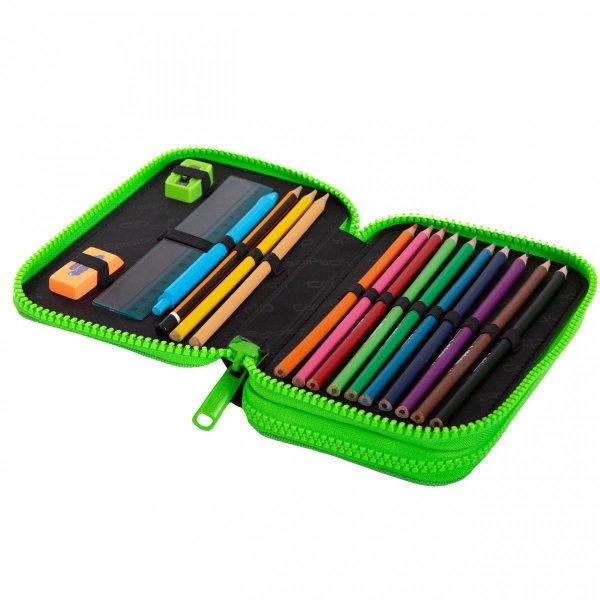 Minecraft Piórnik Cp Coolpack Szkolny 2 kom. Piksele z Wyposażeniem [C66199/E]